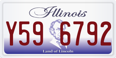IL license plate Y596792