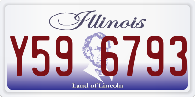 IL license plate Y596793