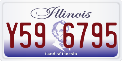IL license plate Y596795