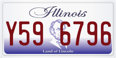 IL license plate Y596796