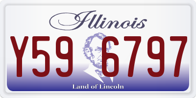 IL license plate Y596797