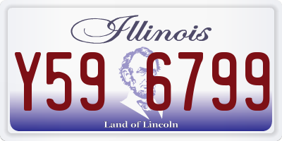 IL license plate Y596799