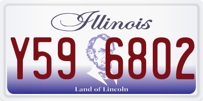 IL license plate Y596802