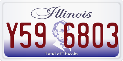 IL license plate Y596803