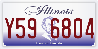 IL license plate Y596804