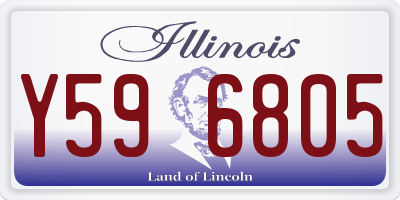 IL license plate Y596805