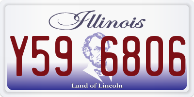 IL license plate Y596806