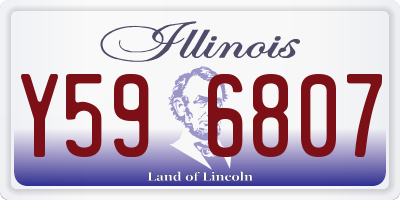IL license plate Y596807