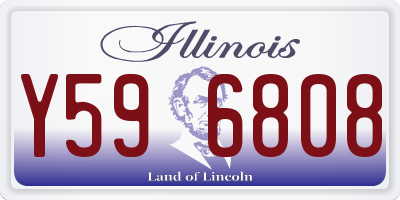 IL license plate Y596808