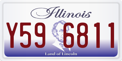 IL license plate Y596811