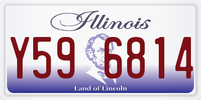 IL license plate Y596814