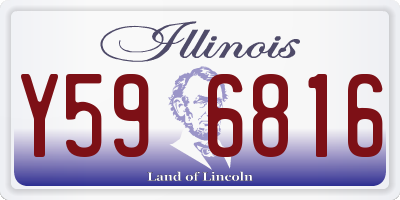 IL license plate Y596816