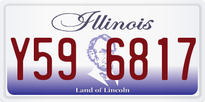 IL license plate Y596817