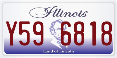 IL license plate Y596818