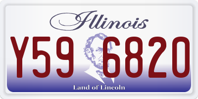 IL license plate Y596820