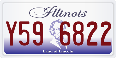 IL license plate Y596822