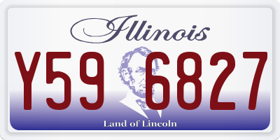 IL license plate Y596827