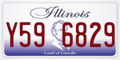 IL license plate Y596829