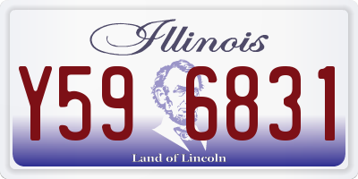 IL license plate Y596831
