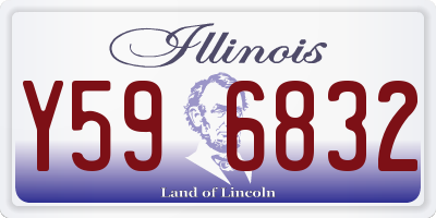 IL license plate Y596832
