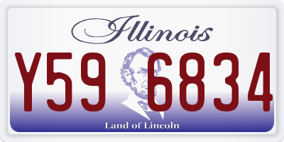 IL license plate Y596834