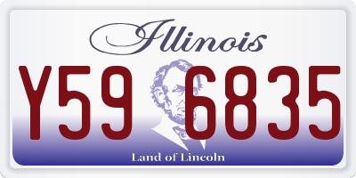 IL license plate Y596835
