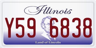 IL license plate Y596838