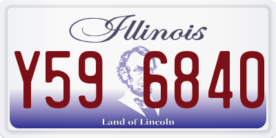 IL license plate Y596840