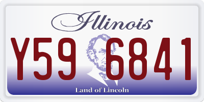 IL license plate Y596841