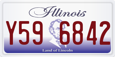 IL license plate Y596842