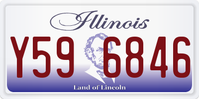 IL license plate Y596846