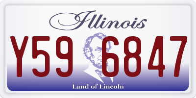 IL license plate Y596847