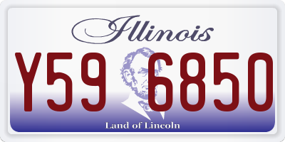 IL license plate Y596850