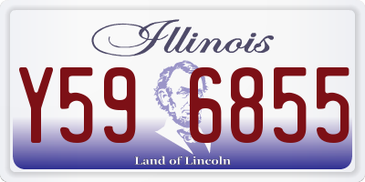 IL license plate Y596855