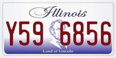 IL license plate Y596856