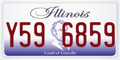 IL license plate Y596859