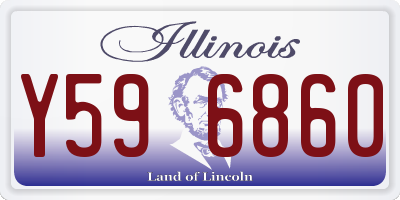 IL license plate Y596860