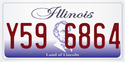 IL license plate Y596864