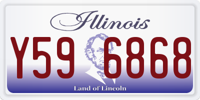 IL license plate Y596868