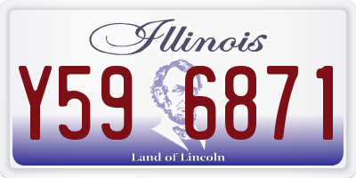 IL license plate Y596871