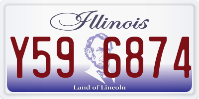 IL license plate Y596874