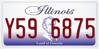 IL license plate Y596875