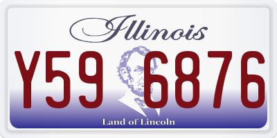 IL license plate Y596876