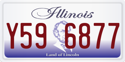 IL license plate Y596877