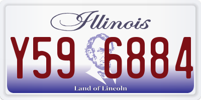IL license plate Y596884
