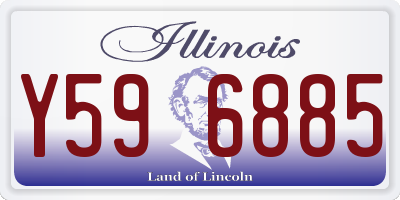 IL license plate Y596885