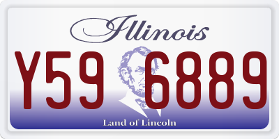 IL license plate Y596889