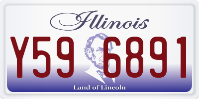 IL license plate Y596891