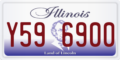 IL license plate Y596900
