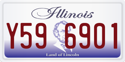 IL license plate Y596901